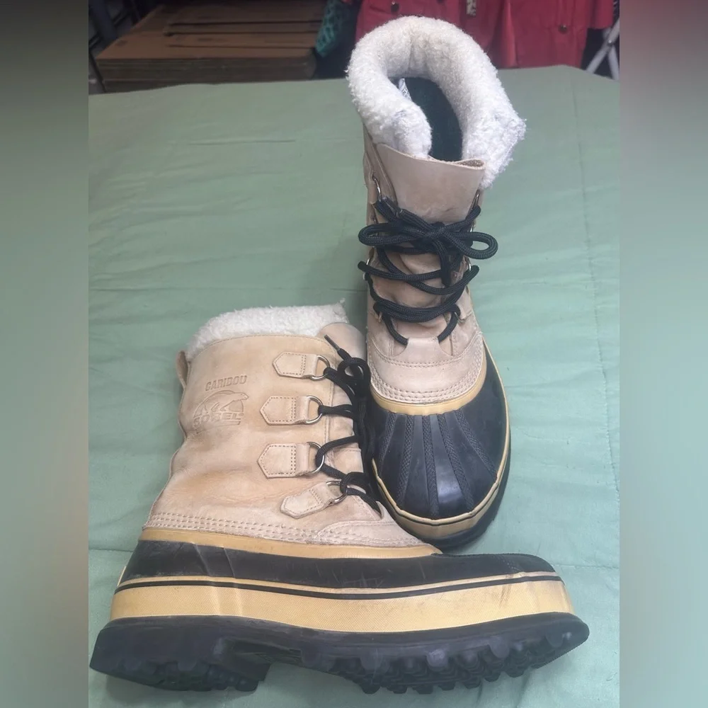 Sorel Caribou II NM1000-280 Snow Boots Mens 9 Waterproof Leather Winter